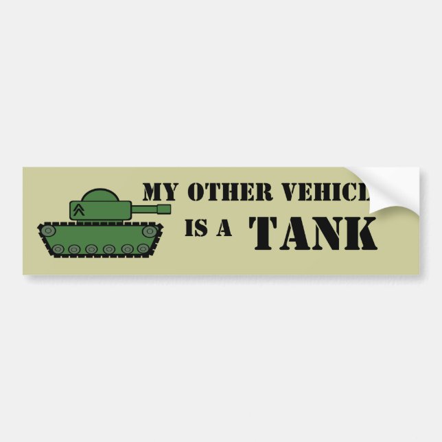 Autocollant De Voiture Citerne militaire (Devant)
