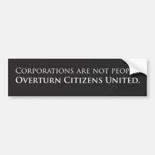 Autocollant De Voiture Citoyens de renversement unis