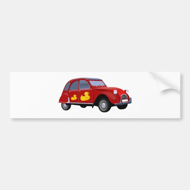 Autocollant De Voiture Citroen 2CV Ente (Devant)