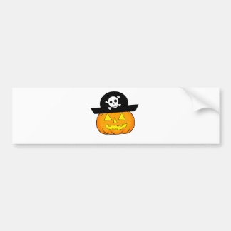 Autocollant De Voiture citrouille pirate
