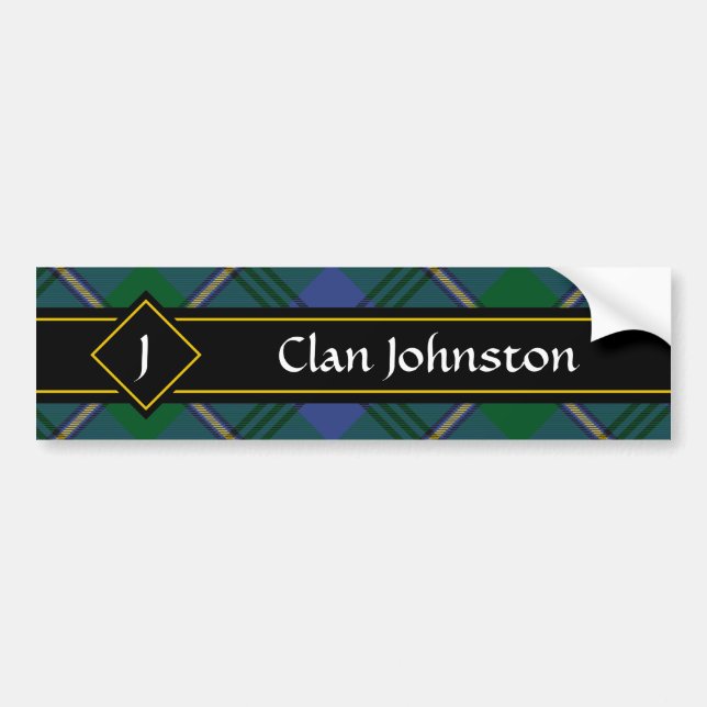 Autocollant De Voiture Clan Johnston Sticker Tartan (Devant)