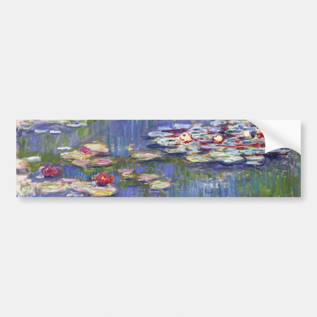 Autocollant De Voiture Claude Monet - Nymphéas / Nymphéas (Devant)