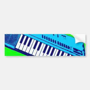 Autocollant De Voiture Clavier Synthétiseur Corey Tiger 80s