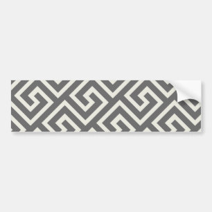Autocollant De Voiture Clé grecque classique Carré Motif Swirl