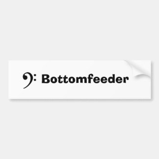 Autocollant De Voiture clef basse, Bottomfeeder