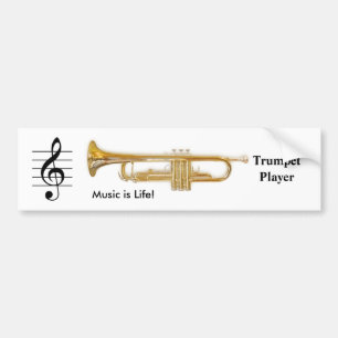 Autocollant De Voiture Clef triple/adhésif pour pare-chocs de trompette