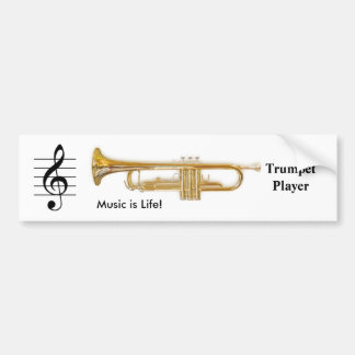Autocollant De Voiture Clef triple/adhésif pour pare-chocs de trompette