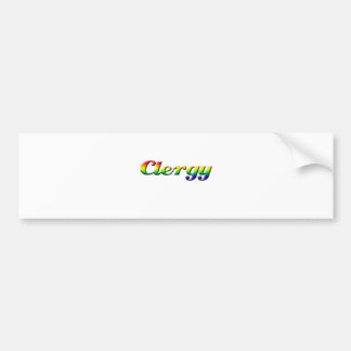 Autocollant De Voiture clergé - arc-en-ciel
