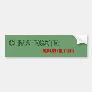Autocollant De Voiture CLIMATEGATE : , Exigez la vérité
