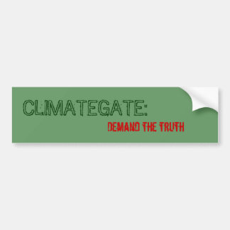 Autocollant De Voiture CLIMATEGATE : , Exigez la vérité
