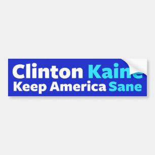 Autocollant De Voiture Clinton/Kaine : Gardez l'adhésif pour pare-chocs