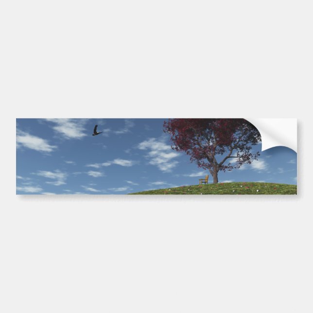 Autocollant De Voiture Clouds Go Voile Par Bumper Sticker (Devant)