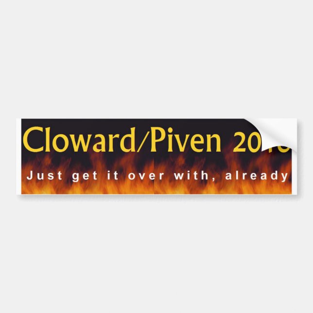 Autocollant De Voiture Cloward et Piven 2016 (Devant)