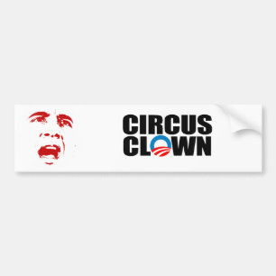 AUTOCOLLANT DE VOITURE CLOWN DE CIRQUE