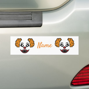Autocollant De Voiture Clown effrayant Thunder_Cove 