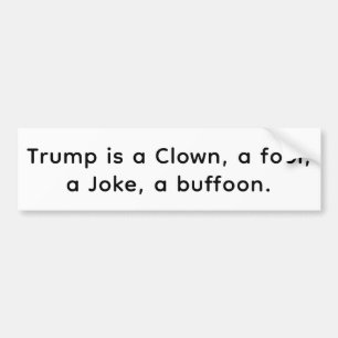 Autocollant De Voiture Clown Fou Blague bouffon Trump Hankamer Artjunkhau