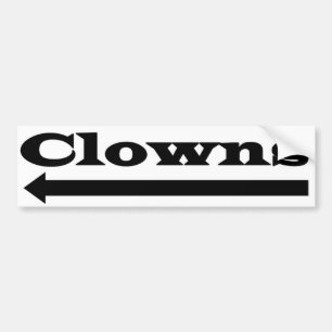 Autocollant De Voiture Clowns gauches