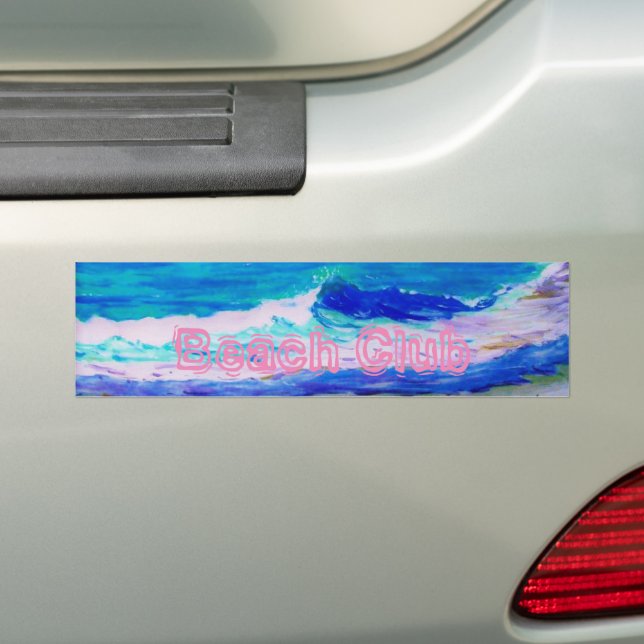 Autocollant De Voiture Club de plage (En voiture)