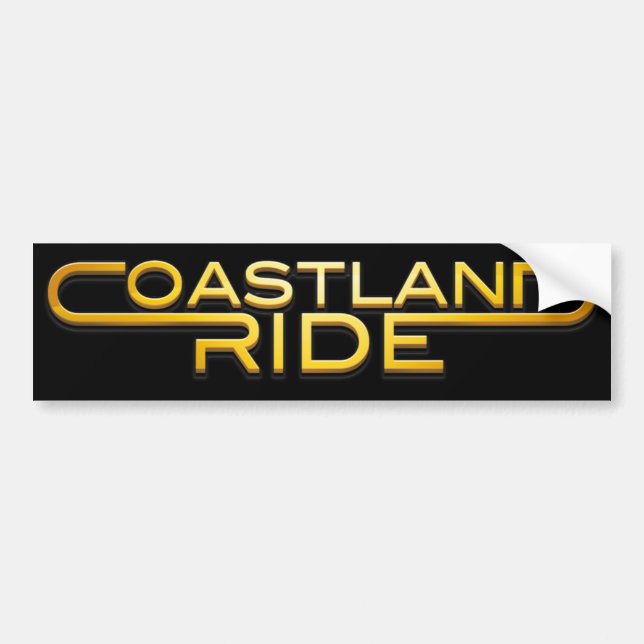 Autocollant De Voiture Coastland Ride - Name logo (Devant)