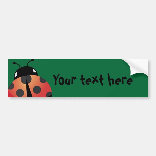 Autocollant De Voiture Coccinelle mignonne (Devant)