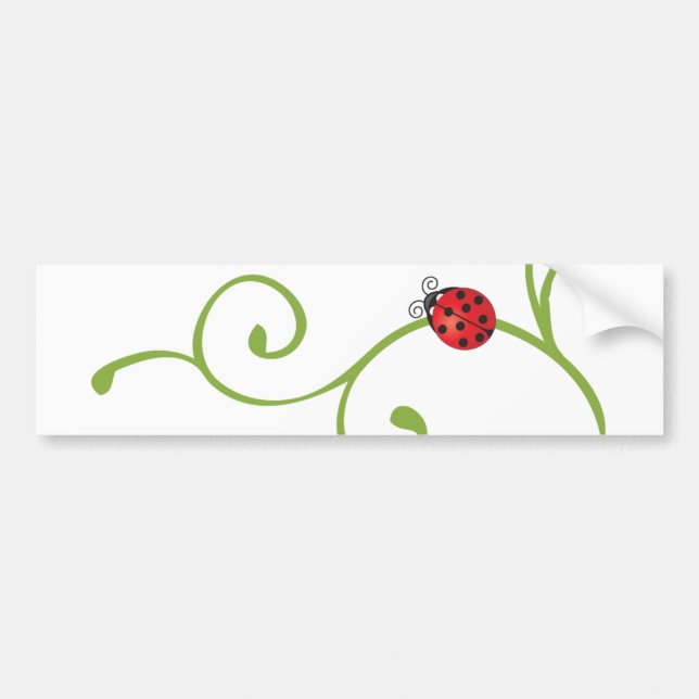 Autocollant De Voiture Coccinelle sur la vigne (Devant)
