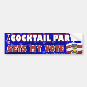 Autocollant De Voiture Cocktail 2020 drôle de parodie d'élection