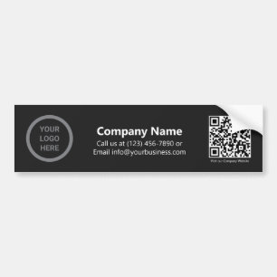 Autocollant De Voiture Code QR promotionnel du logo de l'entreprise Black