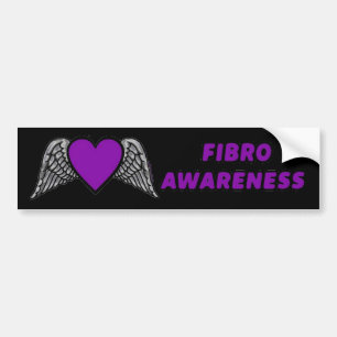 Autocollant De Voiture Coeur/ailes...Fibro