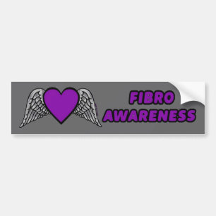 Autocollant De Voiture Coeur/ailes...Fibro
