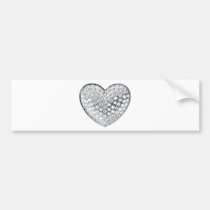 Autocollant De Voiture Coeur diamant