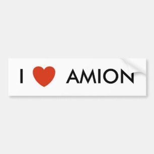 Autocollant De Voiture coeur, I AMION