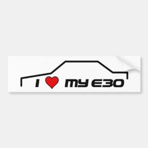 Autocollant De Voiture coeur i mon e30