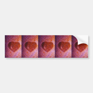 Autocollant De Voiture coeur rose corail