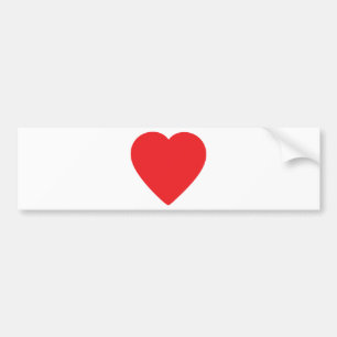 Autocollant De Voiture coeur rouge