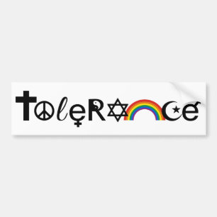 Autocollant De Voiture COEXISTER AVEC TOLÉRANCE -.png