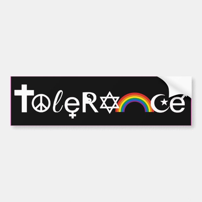 Autocollant De Voiture COEXISTER AVEC TOLÉRANCE -.png (Devant)