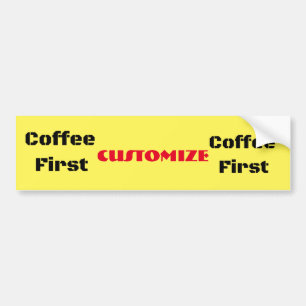 Autocollant De Voiture Coffee First Thunder_Cove