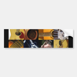 Autocollant De Voiture Collage de photos de guitare