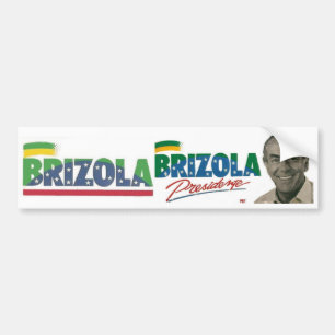Autocollant De Voiture Colle Brizola le Président 1989