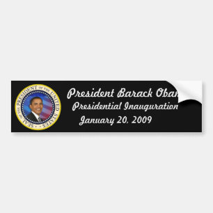 Autocollant De Voiture COLLECTEURS d'inauguration d'Obama d'ÉDITION