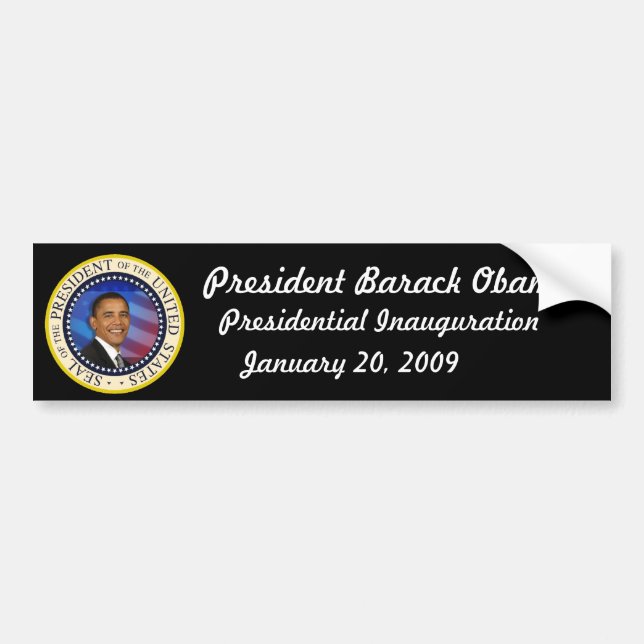 Autocollant De Voiture COLLECTEURS d'inauguration d'Obama d'ÉDITION (Devant)