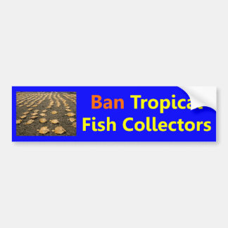Autocollant De Voiture Collecteurs tropicaux de poissons d'interdiction