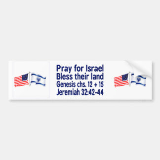 Autocollant De Voiture Collection de drapeau israélien et américain