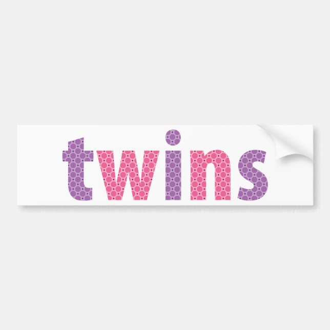 Autocollant De Voiture COLLECTION DE VINS - filles {violet + rose} (Devant)