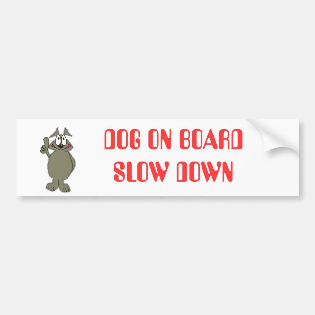 Autocollant De Voiture Collier Doggy Bumber (Devant)