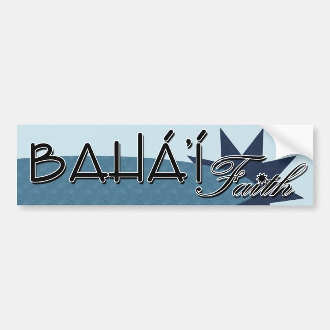 Autocollant De Voiture Colonne baha'i Faith Bumper (Devant)