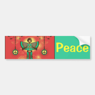 Autocollant De Voiture Colonne de pare-chocs Peace Shine