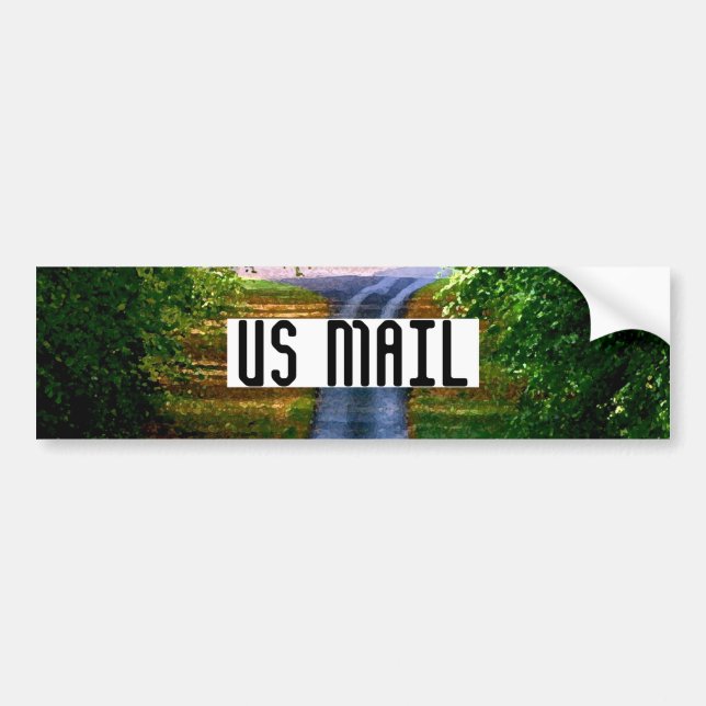 Autocollant De Voiture Colonne de pare-chocs US MAIL (Devant)