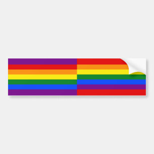Autocollant De Voiture Colonne Rainbow Pride - découpez à la personnali