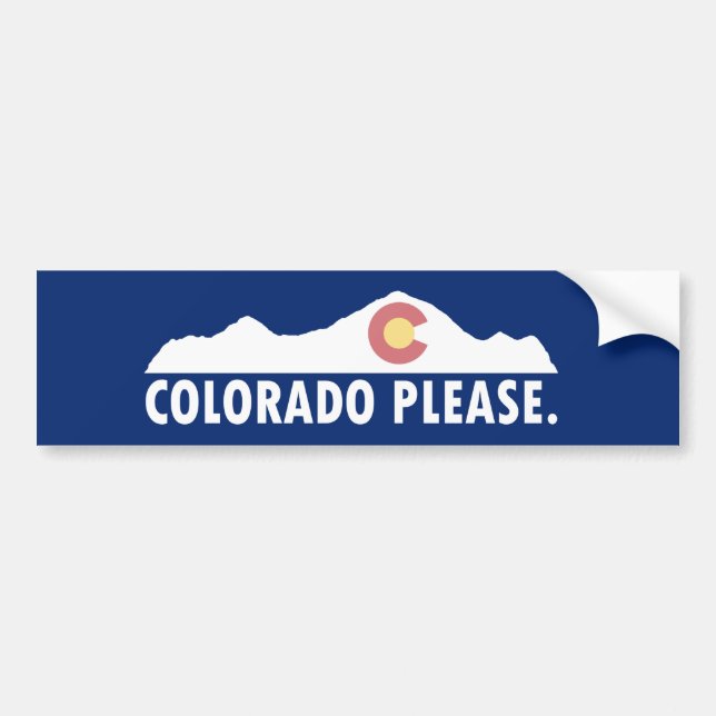 Autocollant De Voiture Colorado please (Devant)